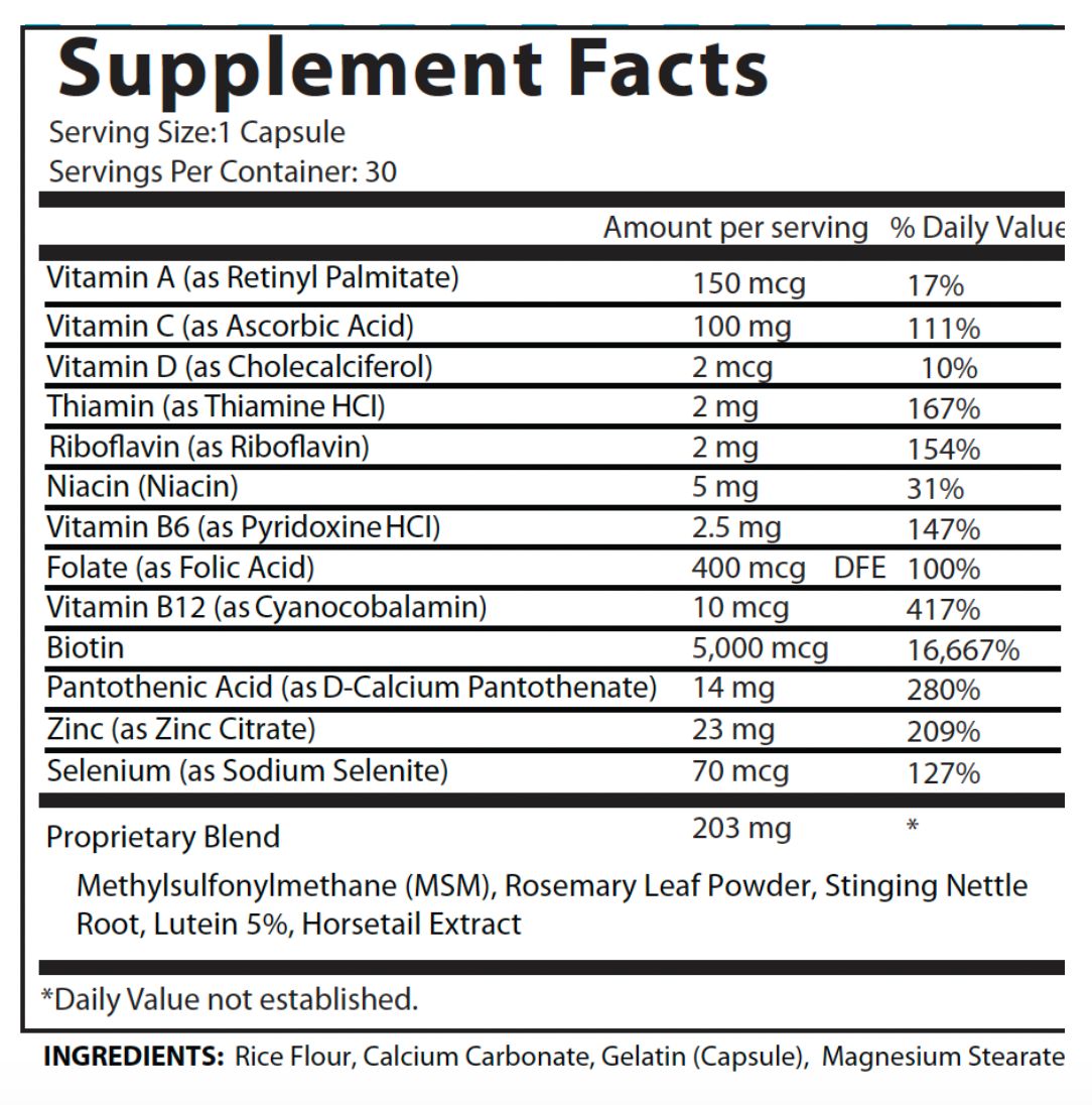 BIOTIN BLEND BEAUTY SUPPLEMENT